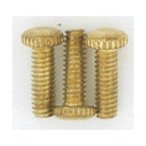 S70-632 3-8/32" THUMB SCREW KNURLED BRASS