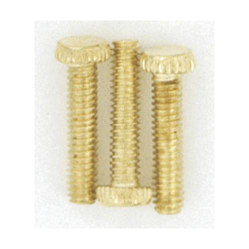 S70/634 3-8/32" SCREW KNURLED HD ANTQ BRASS