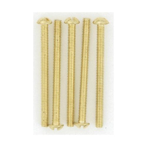 S70-636 5-8/32"RD HEAD BRASS PLTD 2" SCREWS