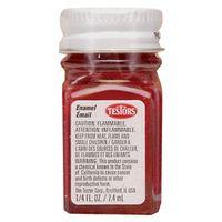 Testors 1104TT Craft Paint, Gloss, Dark Red, 0.25 oz, Bottle