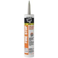 DAP Fire Stop 18806 Silicone Sealant, Limestone Gray, 40 to 110 deg F, 10.1 oz Cartridge