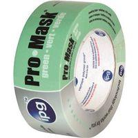 IPG 5802-.75 Masking Tape, 60 yd L, 3/4 in W, Crepe Paper Backing, Light Green