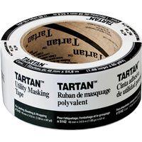 Scotch 2020-2A Masking Tape, 60 yd L, 2 in W, Crepe Paper Backing, Beige