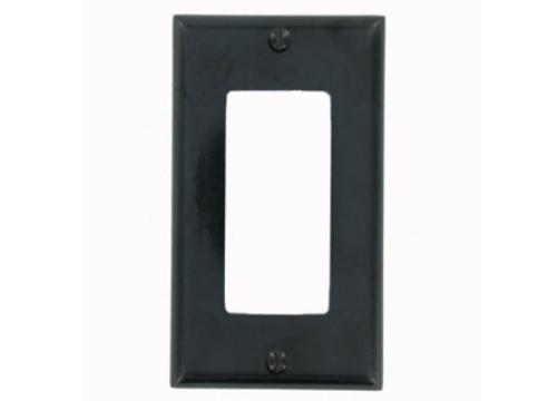 WALLPLATE DECORA 1G BLK