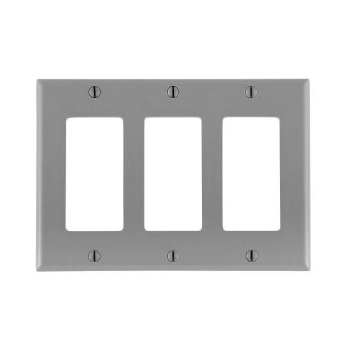 80411-0GY DECORA PLATE 3G GRAY