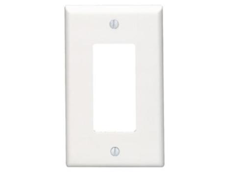 80601-00W MID DECORA PLATE 1G WH