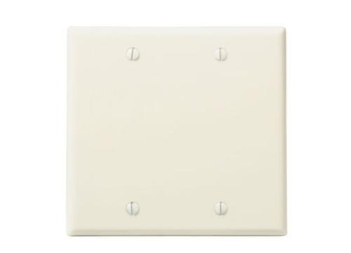 78025-000 2G BLANK PLATE LT ALMOND
