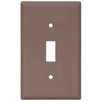 Eaton Wiring Devices 5134BK-SP Wallplate, 4-1/2 in L, 2-3/4 in W, 1 -Gang, Nylon, Black, High-Gloss