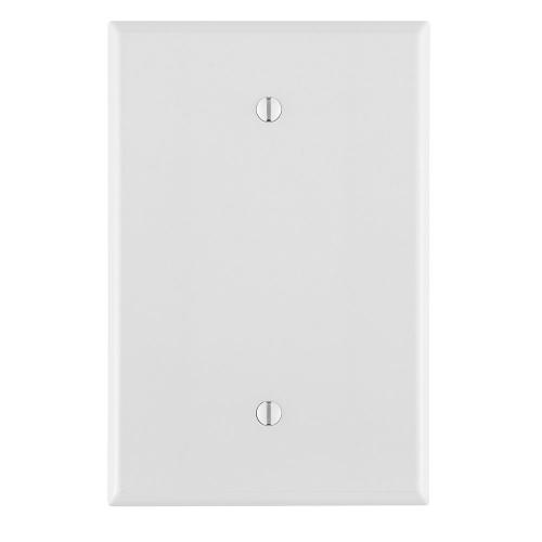 WALLPLATE OVRSZD 1G-B WH
