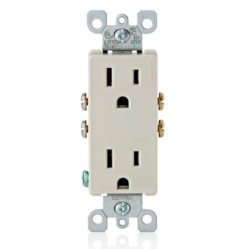 5325-TMP 15A DECORA RECEPT 10PK