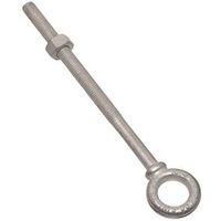 National Hardware N245-175 Eye Bolt, 1/2-13 Thread, 5-7/8 in L Thread, 1 in ID x 1-3/4 in OD Dia Eye, 8 in L Shank