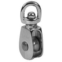 Baron 0173ZD-3/4 Rope Pulley, 3/16 in Rope, 3/4 in Sheave, Cadmium