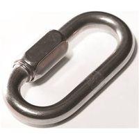 Baron 7350T-1/8 Quick Link, 132 lb Working Load, Steel, Zinc