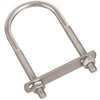 National Hardware N222-174 U-Bolt, 5/16-18 Thread, 2-1/2 in L Thread, Steel, Zinc