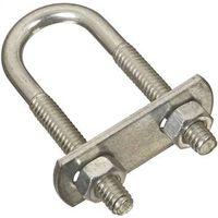 National Hardware N222-075 U-Bolt, 1/4-20 Thread, 2-1/4 in L Thread, Steel, Zinc