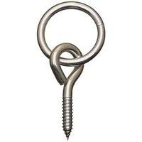 National Hardware 2062BC Series 220657 Hitch Ring, 160 lb Working Load, 2 in ID Dia Ring, 3/8 x 3-1/2 in Wire, Steel