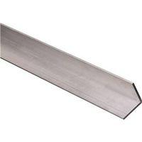 National Hardware 4204BC Series N258-384 Angle Stock, 1-1/2 in L Leg, 96 in L, 1/8 in Thick, Aluminum, Mill