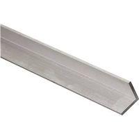 National Hardware 4204BC Series N247-411 Angle Stock, 1 in L Leg, 48 in L, 1/8 in Thick, Aluminum, Mill