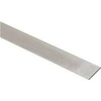 National Hardware N247-239 Flat Bar, 1 in W, 48 in L, 1/4 in Thick, Aluminum, Mill