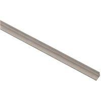 National Hardware 4203BC Series N247-262 Angle Stock, 1/2 in L Leg, 48 in L, 1/16 in Thick, Aluminum, Mill
