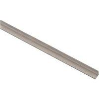 National Hardware 4203BC Series N247-270 Angle Stock, 1/2 in L Leg, 72 in L, 1/16 in Thick, Aluminum, Mill