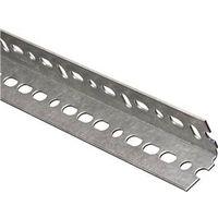 National Hardware 4020BC Series N180-083 Slotted Angle Stock, 1-1/2 in L Leg, 48 in L, 14 ga Thick, Steel, Galvanized