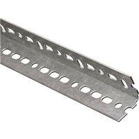 National Hardware 4020BC Series N180-109 Slotted Angle Stock, 1-1/2 in L Leg, 72 in L, 14 ga Thick, Steel, Galvanized