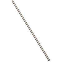 National Hardware N179-317 Threaded Rod, 1/4-20 Thread, 12 in L, A Grade, Steel, Zinc, UNC Thread