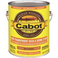 Cabot 140.0000380.007 Semi Transparent Stain, Redwood, Liquid, Oil Base, 1 gal