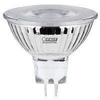 Feit Electric BPFMW/930CA LED Bulb, Track/Recessed, 300 Lumens, 4 W, MR16 Lamp, 35 W Equivalent, GU5.3 Lamp Base, Clear