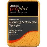 Armaly ProPlus 603 Grouting and Concrete Sponge, 7-1/2 in L, 5-1/4 in W, 2-1/4 in Thick, Polyester