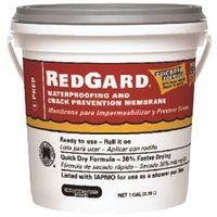 CUSTOM REDGARD LQWAF1-2 Waterproofing and Crack Prevention Membrane, Liquid, Red, 1 gal, Pail
