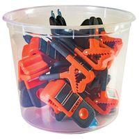 ALLWAY CCL15 Can Clip Bucket, 2-in-1, Plastic, Clear