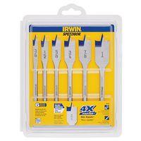 Irwin 88886 Spade Bit Set, Standard, 6-Piece, HSS