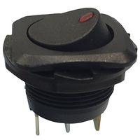 Gardner Bender GSW GSW-50 Rocker Switch, 10/16 A, 125/250 V, SPST, Black