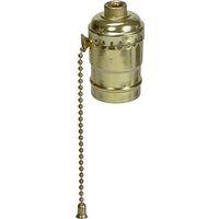 Eaton Wiring Devices BP980ABD Lamp Holder, 6.1 x 3.4 x 5.5 in Dimensions, 250 V, 660 W, Brass