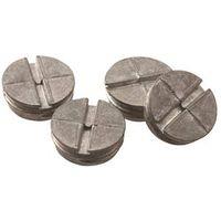 Hubbell 5269-5 Closure Plug, 13/16 in Dia, 5/16 in L, 13/16 in W, Metal, Gray