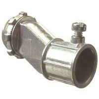 Halex 03705B Offset Connector, 1/2 in, Zinc