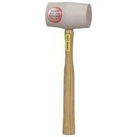 GRAY RUBBER MALLET DEADHEAD WOOD HANDLE 2.5X15"