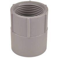 Carlon E942FR-CTN Conduit Adapter, 1 in Female, 1-5/8 in Dia, 1-15/16 in L, PVC, Gray