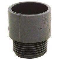 Carlon E943E-CTN Terminal Adapter, 3/4 in MPT x Socket, 1.29 in Dia, 1.47 in L, PVC, Gray