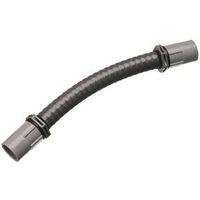 Carlon UAFAD Flexible Elbow, 1/2 in Trade Size, 0 to 90 deg Angle, Neoprene/PVC, Gray