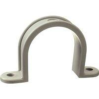 Halex 71215B Conduit Strap, 1-1/2 in, PVC, Gray