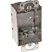 Southwire G500-R-UPC Switch Box, 1-Gang, 5-Knockout, 1/2 in Knockout, Steel, Silver, Galvanized
