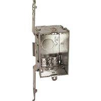 Southwire G601-FR-UPC Switch Box, 1-Gang, 5-Knockout, 1/2 in Knockout, Steel, Silver, Galvanized, Side