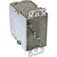 Southwire G603-R-UPC Switch Box, 1-Gang, 11-Knockout, 1/2 in Knockout, Steel, Silver, Galvanized