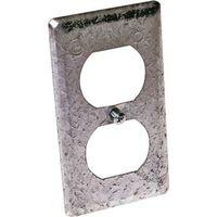 Southwire G19380-UPC Box Cover, 0.21 in L, 2 in W, Rectangular, 2-Gang, Steel, Silver, Zinc-Plated