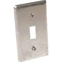 Raco 865 Box Cover, 0.49 in L, 2.313 in W, 1-Gang, Steel, Gray, Galvanized