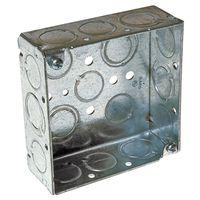 Southwire 52151-S-UPC Junction Box, 17-Knockout, 1/2, 3/4 in Knockout, Steel, Silver, Galvanized