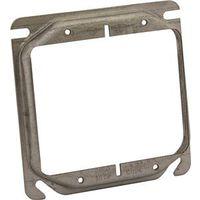 Southwire 52C17-UPC Device Ring, 1/2 in L, 4 in W, Square, 2-Gang, Steel, Silver, Galvanized